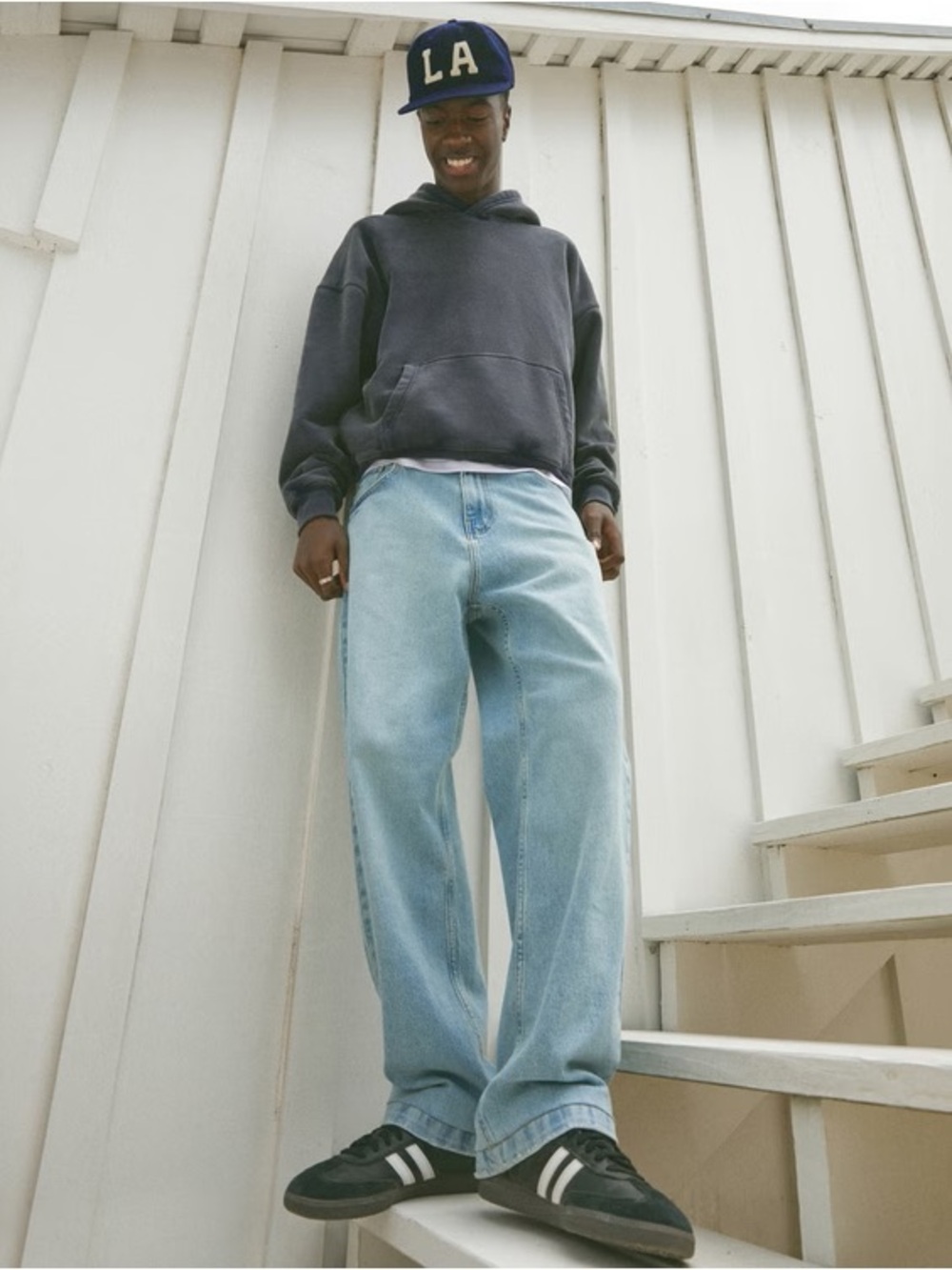 Light Blue Men’s Baggy Fit Jeans